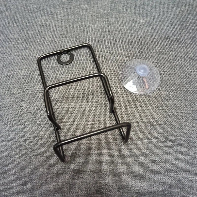 1pc Sink Sponge Soap Rack, Faucet Sponge Drain Rack, Bathroom Suction Wall Rack, Kitchen Storage Accessory