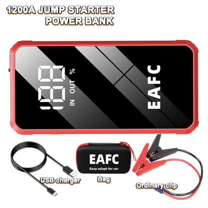EAFC 2000A/1200A Car Battery Jump Starte 12V Portable Power Bank Wireless Fast Charging Emergency Power Booster Starting Device