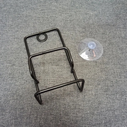 1pc Sink Sponge Soap Rack, Faucet Sponge Drain Rack, Bathroom Suction Wall Rack, Kitchen Storage Accessory